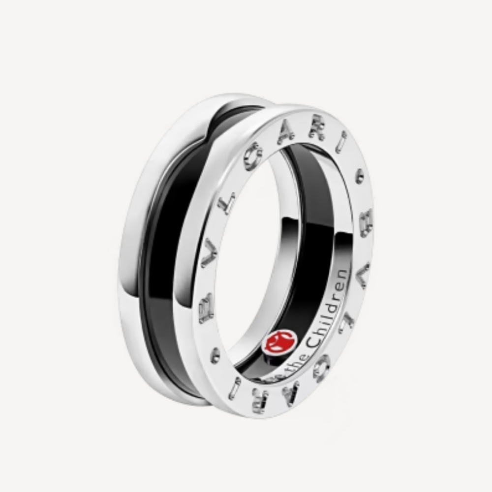 Bvlgari SAVE THE CHILDREN RING TMX8LY 55 Ag 925 New